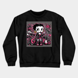 bety boop punk Crewneck Sweatshirt